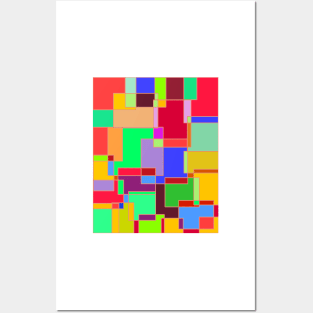 Rectangular Square pattern prints Posters and Art